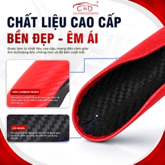 Ốp Bọc Vô Lăng CIND Carbon Nhám Thể Thao Mỏng Nhẹ Chống Trượt Phù Hợp Nhiều Dòng Xe