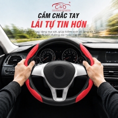 Ốp Bọc Vô Lăng CIND Carbon Nhám Thể Thao Mỏng Nhẹ Chống Trượt Phù Hợp Nhiều Dòng Xe