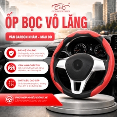 Ốp Bọc Vô Lăng CIND Carbon Nhám Thể Thao Mỏng Nhẹ Chống Trượt Phù Hợp Nhiều Dòng Xe
