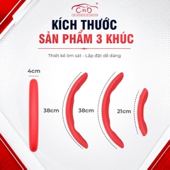 Ốp Bọc Vô Lăng CIND Carbon Nhám Thể Thao Mỏng Nhẹ Chống Trượt Phù Hợp Nhiều Dòng Xe