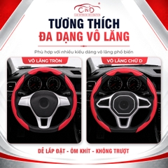 Ốp Bọc Vô Lăng CIND Carbon Nhám Thể Thao Mỏng Nhẹ Chống Trượt Phù Hợp Nhiều Dòng Xe