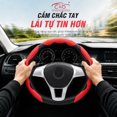 Ốp Bọc Vô Lăng CIND Carbon Nhám Thể Thao Mỏng Nhẹ Chống Trượt Phù Hợp Nhiều Dòng Xe