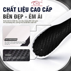 Ốp Bọc Vô Lăng CIND Carbon Nhám Thể Thao Mỏng Nhẹ Chống Trượt Phù Hợp Nhiều Dòng Xe