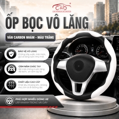 Ốp Bọc Vô Lăng CIND Carbon Nhám Thể Thao Mỏng Nhẹ Chống Trượt Phù Hợp Nhiều Dòng Xe