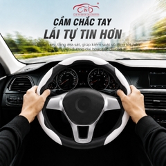 Ốp Bọc Vô Lăng CIND Carbon Nhám Thể Thao Mỏng Nhẹ Chống Trượt Phù Hợp Nhiều Dòng Xe