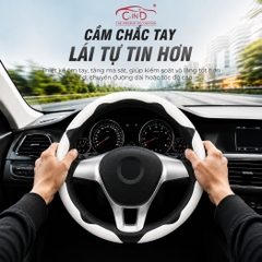 Miếng Ốp Bọc Vô Lăng Ô Tô CIND Carbon Nhám (Phiên Bản Nâng Cấp) Bám Tay Ma Sát Tốt Mỏng Nhẹ Chống Trượt Phù Hợp Nhiều Dòng Xe