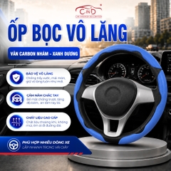 Miếng Ốp Bọc Vô Lăng Ô Tô CIND Carbon Nhám (Phiên Bản Nâng Cấp) Bám Tay Ma Sát Tốt Mỏng Nhẹ Chống Trượt Phù Hợp Nhiều Dòng Xe