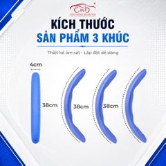 Miếng Ốp Bọc Vô Lăng Ô Tô CIND Carbon Nhám (Phiên Bản Nâng Cấp) Bám Tay Ma Sát Tốt Mỏng Nhẹ Chống Trượt Phù Hợp Nhiều Dòng Xe
