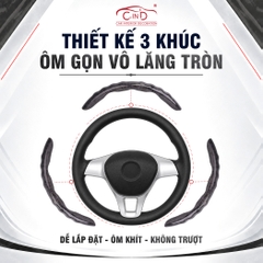 Ốp Bọc Vô Lăng CIND Vân Gỗ Đào (Phiên Bản Nâng Cấp) Sang Trọng Đẳng Cấp Mỏng Nhẹ Chống Trượt Phù Hợp Nhiều Dòng Xe