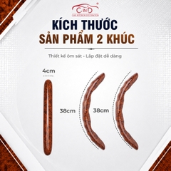 Ốp Bọc Vô Lăng CIND Vân Gỗ Đào Sang Trọng Mỏng Nhẹ Chống Trượt Phù Hợp Nhiều Dòng Xe
