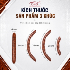 Ốp Bọc Vô Lăng CIND Vân Gỗ Đào Sang Trọng Mỏng Nhẹ Chống Trượt Phù Hợp Nhiều Dòng Xe