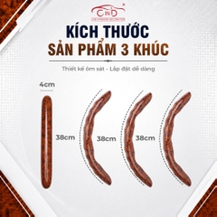 Ốp Bọc Vô Lăng CIND Vân Gỗ Đào (Phiên Bản Nâng Cấp) Sang Trọng Đẳng Cấp Mỏng Nhẹ Chống Trượt Phù Hợp Nhiều Dòng Xe