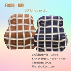 Tựa Lưng Cao Su Non FOCUS Bur FG-YM04-B Màu Lam - Nhập Khẩu Chính Hãng