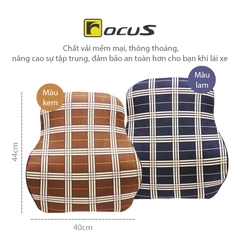 Tựa Lưng Cao Su Non FOCUS Bur FG-YM04-B Màu Lam - Nhập Khẩu Chính Hãng