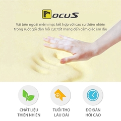 Tựa Lưng Cao Su Non FOCUS Bur FG-YM04-B Màu Lam - Nhập Khẩu Chính Hãng