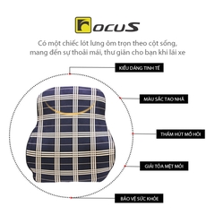 Tựa Lưng Cao Su Non FOCUS Bur FG-YM04-B Màu Lam - Nhập Khẩu Chính Hãng