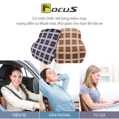 Tựa Lưng Cao Su Non FOCUS Bur FG-YM04-B Màu Lam - Nhập Khẩu Chính Hãng