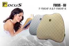 Tựa Lưng Cao Su Non FOCUS Gu F-YM04F-B Màu Xám - Nhập Khẩu Chính Hãng
