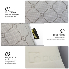 Tựa Lưng Cao Su Non FOCUS Gu F-YM04F-B Màu Xám - Nhập Khẩu Chính Hãng