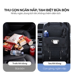 Túi Đựng Đồ Xe Hơi Đa Năng Sau Ghế Ô Tô CIND CD-T011 Da PU Màu Đen - Nhập Khẩu Chính Hãng