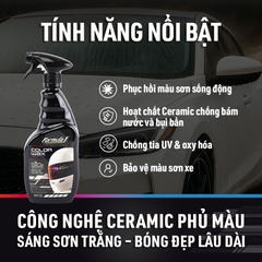 Xịt Phủ Bóng Màu Trắng Ceramic Color Wax SiO2 FORMULA 1 617963 680ml Làm Sáng Màu Xe Bóng Sáng Như Mới - Nhập Khẩu Chính Hãng