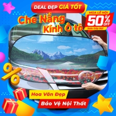 Che Nắng Ô Tô Kính Sau NB LX-R010 Hình Thiên Nhiên (50x100 cm) - Nhập Khẩu Chính Hãng