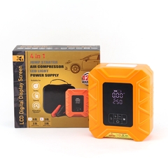 Bộ Khởi Động Khẩn Cấp Ô Tô 4in1 Đa Năng (Kích Bình, Bơm Lốp, Đèn LED, Sạc Dự Phòng) Màn Hình LCD Thông Minh X7 - Nhập Khẩu Chính Hãng