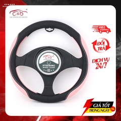 Bọc Vô Lăng CIND 8291 Size M Màu Đen Hồng - Nhập Khẩu Chính Hãng