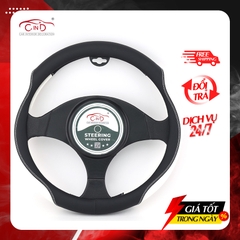 Bọc Vô Lăng CIND 8292 Size M Màu Đen Trắng - Nhập Khẩu Chính Hãng