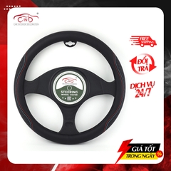 Bọc Vô Lăng CIND 8558 Size M Màu Đen Chỉ Đỏ Lam- Nhập Khẩu Chính Hãng