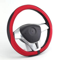 Bọc Vô Lăng CIND E011 Size M Màu Đen Đỏ Da PU Lõi TPE Chống Trượt Siêu Êm - Nhập Khẩu Chính Hãng