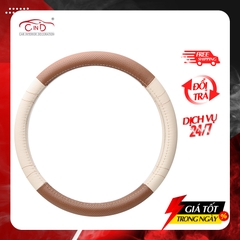 Bọc Vô Lăng CIND G2026 Size M Màu Kem Café - Nhập Khẩu Chính Hãng