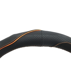 Bọc Vô Lăng CIND K003 Size M Màu Đen Cam - Nhập Khẩu Chính Hãng