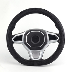 Bọc Vô Lăng D-Cut CIND E011D Size M Màu Đen Da PU Lõi TPE Chống Trượt Siêu Êm - Nhập Khẩu Chính Hãng