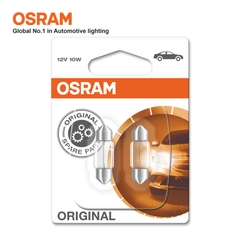 Combo 2 Bóng Đèn Cana Ngắn OSRAM Original C5W 12V 10W - Nhập Khẩu Chính Hãng