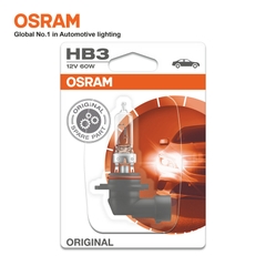 Bóng Đèn Halogen OSRAM Original HB3 12V 60W (Chân Cong) - Nhập Khẩu Chính Hãng