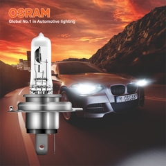 Combo 2 Bóng Đèn Halogen Tăng Sáng 100% OSRAM Night Breaker Silver H4 12V 60/55W - Nhập Khẩu Chính Hãng