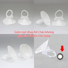 Combo 2 Tấm Che Nắng Ô Tô Bạch Kim Tráng Bạc Tròn Chống Tia UV CIND CD-C001 (36x44cm) - Nhập Khẩu Chính Hãng