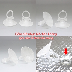 Combo 2 Tấm Che Nắng Ô Tô Xốp Cách Nhiệt Tròn Lớn Màu Lá Phủ Bạc CIND CD-C043 (44x52cm) - Nhập Khẩu Chính Hãng