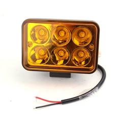 Đèn LED Trợ Sáng Bảng Chữ Nhật Viair 6 Bóng Vàng 12-30V (77x111mm)