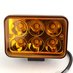 Đèn LED Trợ Sáng Bảng Chữ Nhật Viair 6 Bóng Vàng 12-30V (77x111mm)