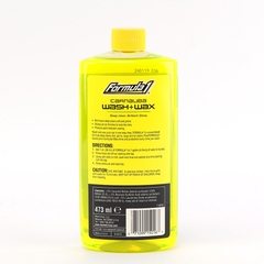 Dung Dịch Rửa Xe Kèm Phủ Bóng Carnauba Wax FORMULA 1 615016 473ml Sạch Bóng Nhanh An Toàn Cho Sơn Xe - Nhập Khẩu Chính Hãng