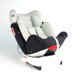 Ghế An Toàn Cho Trẻ Em QM-360A ISOFIX + Xoay 360° Thông Minh + Khoá An Toàn 5 Điểm Phiên Bản Hiện Đại Màu Xám Sang Trọng - Nhập Khẩu Chính Hãng