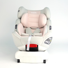 Ghế An Toàn Cho Trẻ Em QM-360A ISOFIX + Xoay 360° Thông Minh + Khoá An Toàn 5 Điểm Phiên Bản Hiện Đại Màu Hồng Ngọt Ngào - Nhập Khẩu Chính Hãng