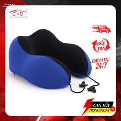 Gối Cổ Chữ U Cao Su Non Định Hình Đa Năng Massage Xoay 2 Chiều Hồng Ngoại Tích Điện CIND Chống Đau Mỏi Vai Gáy, Tựa Cổ Đi Máy Bay, Ô Tô, Du Lịch, Văn Phòng - Nhập Khẩu Chính Hãng