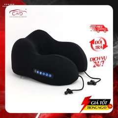 Gối Cổ Chữ U Cao Su Non Định Hình Đa Năng Massage Xoay 2 Chiều Hồng Ngoại Tích Điện CIND Chống Đau Mỏi Vai Gáy, Tựa Cổ Đi Máy Bay, Ô Tô, Du Lịch, Văn Phòng - Nhập Khẩu Chính Hãng