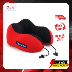 Gối Cổ Chữ U Cao Su Non Định Hình Đa Năng Massage Xoay 2 Chiều Hồng Ngoại Tích Điện CIND Chống Đau Mỏi Vai Gáy, Tựa Cổ Đi Máy Bay, Ô Tô, Du Lịch, Văn Phòng - Nhập Khẩu Chính Hãng