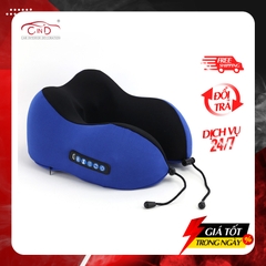 Gối Cổ Chữ U Cao Su Non Định Hình Đa Năng Massage Xoay 2 Chiều Hồng Ngoại Tích Điện CIND Chống Đau Mỏi Vai Gáy, Tựa Cổ Đi Máy Bay, Ô Tô, Du Lịch, Văn Phòng - Nhập Khẩu Chính Hãng