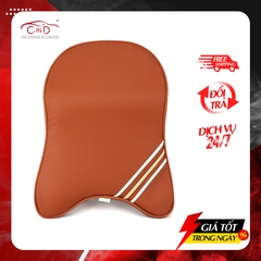 Gối Tựa Đầu Cao Su Non Bọc Da CIND QF001 Màu Nâu - Nhập Khẩu Chính Hãng