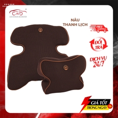 Gối Tựa Đầu Lót Lưng Cao Su Non Định Hình 4D Chống Đau Mỏi Vai Gáy Cột Sống CIND TK-028 - Nhập Khẩu Chính Hãng